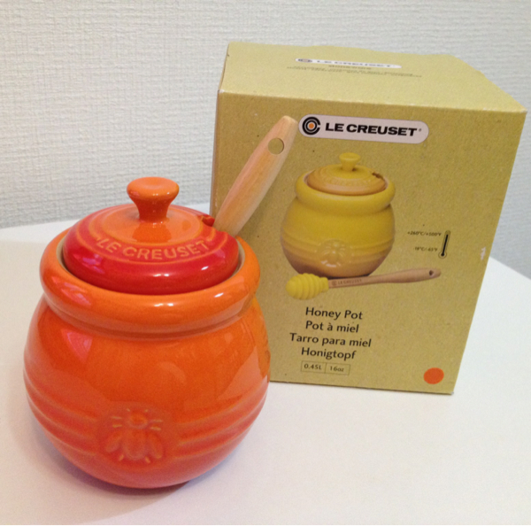 ルクルーゼ ハニーポット オレンジ 蜂蜜 ジャム 保存容器 陶器 売買されたオークション情報 Yahooの商品情報をアーカイブ公開 オークファン Aucfan Com