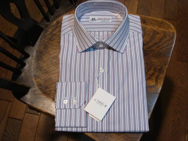 激安！新品フェアファクス　THOMAS　MASON　ストライプ　38