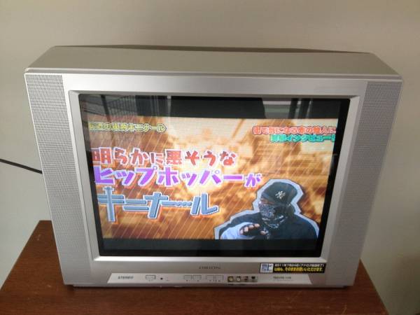 地デジ対応】ORION TD21FX-11R ブラウン管テレビ リモコン付