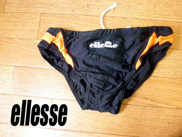 エレッセellesse 男子 競泳水着 海パン 黒橙Mビキニスイムパンツ(M