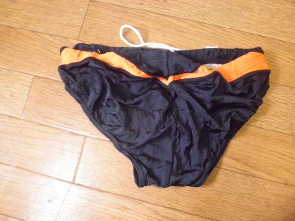 エレッセellesse 男子 競泳水着 海パン 黒橙Mビキニスイムパンツ(M