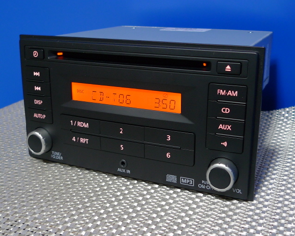 ★日産純正CDデッキ フロントAUX/MP3/時計表示■2014年現行型!★_2