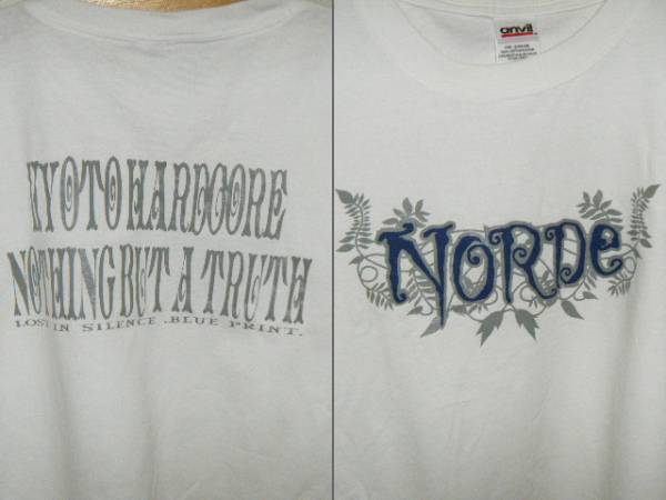 NORDE TシャツXL 京都ハードコア NAIAD,ENDZWECK,NUMB,SAND(Tシャツ 