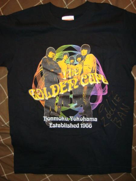 懸賞当選品直筆サイン入りザ・ゴールデン・カップスTシャツ検BOX(T