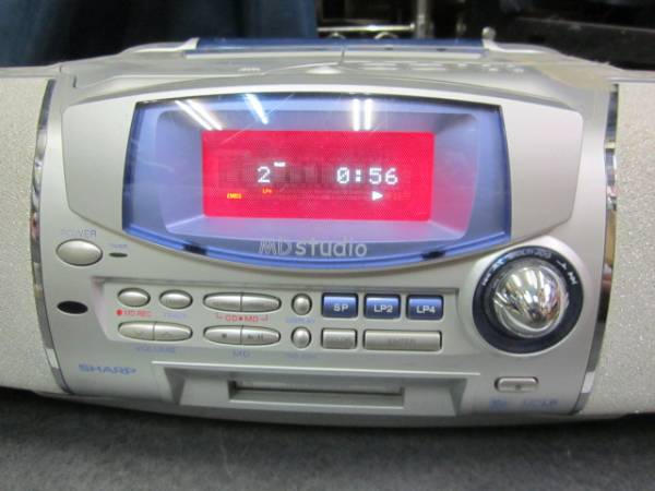 SHARPシャープ CDMDラジカセ MD-F150-S 2001年製おまけ付(一般)｜売買