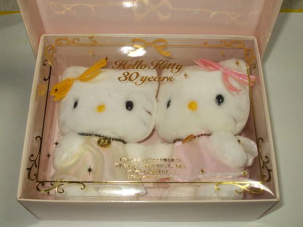 キティ＆ミミィ☆30周年記念 天使 ぬいぐるみ ペア(ハローキティ 