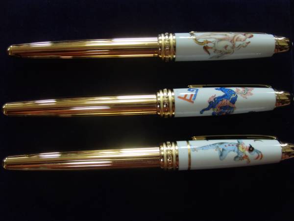モンブラン マイセン万年筆 2003年 3点セット 新品未使用