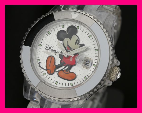 ディズニー ミッキーマウス 腕時計 スケルトン 樹脂ブレス 日付 ミッキーマウス 売買されたオークション情報 Yahooの商品情報をアーカイブ公開 オークファン Aucfan Com