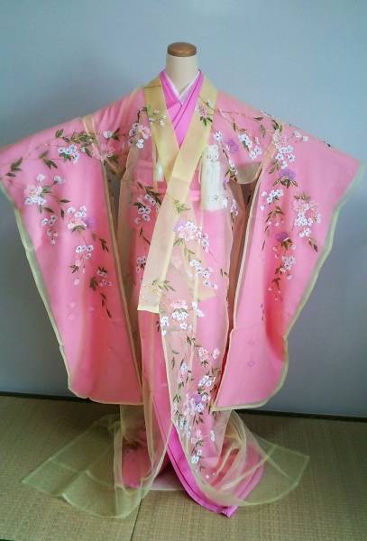 和服 かつぎ 着物 かつぎ 金色無地 踊り 大衆演劇 大衆演劇 舞踊 正絹