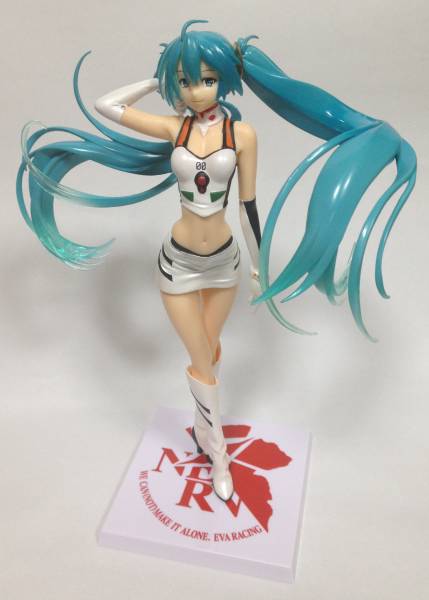 エヴァ、初音ミク、他グッズまとめ売り 希少 初音ミク レーシングミク エヴァ コスプレ フィギュア 改造(初音