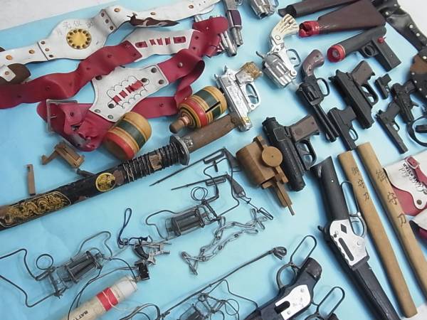 昭和レトロ 月光仮面 ベルト 鉄砲 駄玩具 色々 まとめて 当時 