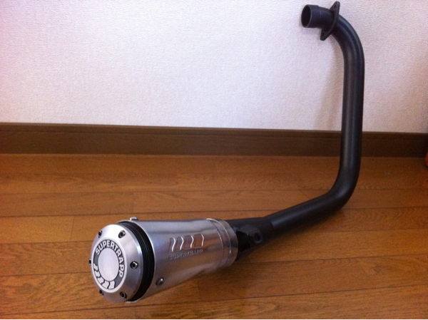 ヤマハ SR400 モトショップ五郎 スパトラ ダウンマフラー(マフラー本体