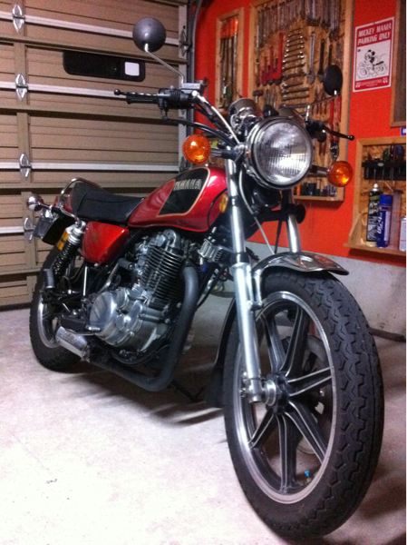 ヤマハ SR400 モトショップ五郎 スパトラ ダウンマフラー(マフラー本体