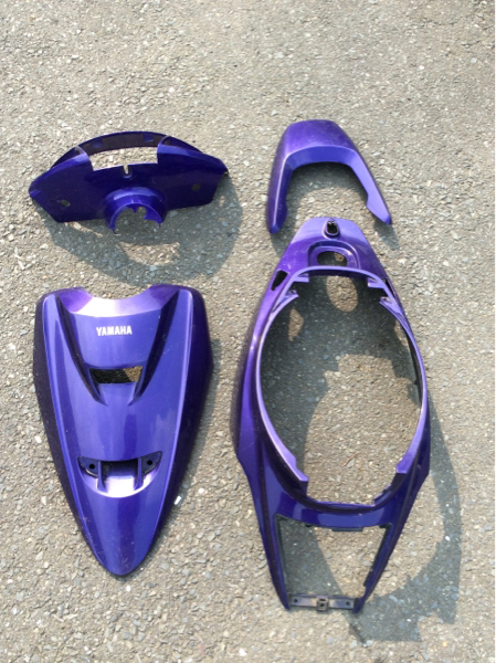 YAMAHA JOG（3YK）カウル 紫色 JOG ジョグZR 3YK 外装 カウル 青 紫(セット)｜売買されたオークション