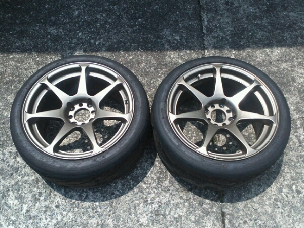 CST 17×9J+27 114.3 希少 4穴 ブロンズ 2本セット(ラジアルタイヤ