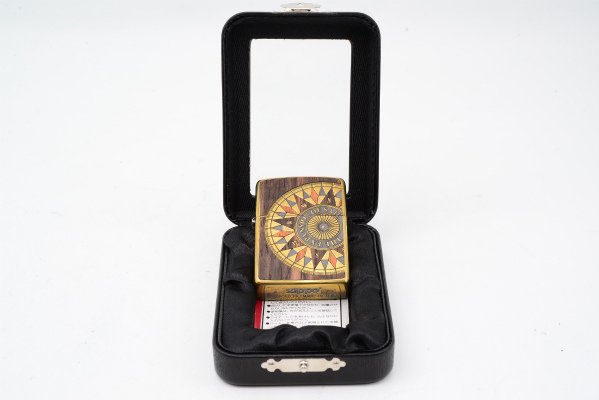☆zippo【希少!!未使用】アンティークマリンチャート☆木象嵌(Zippo 