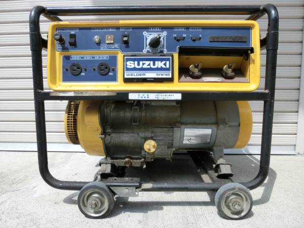 SUZUKI 溶接機 SW140 110V SUZUKI エンジン 溶接 発電機 SVW140(アーク溶接機)｜売買された