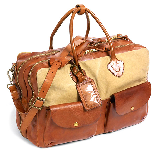 新品 RRL ダブルアールエル レザー トラベル ボストン バッグ(男性用