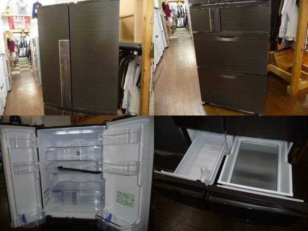 美品☆三菱☆6ドア冷蔵庫/525L/MR-JX53X-RW/木目調/2013年製(500 