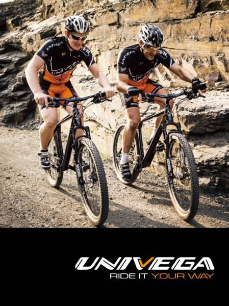 ドイツ製 UNIVEGA HT-530 MTB サイズ44 BK/WT 最低価格最安(Mサイズ 