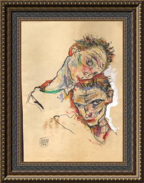 エゴン・シーレ 肉筆 Barney Hollis 水墨画 New York エゴン・シーレ Egon Schiele ドローイング 肉筆 (デッサン画