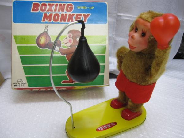 昭和レトロ ボクシング モンキー ブリキ 猿のおもちゃ 動物 売買されたオークション情報 Yahooの商品情報をアーカイブ公開 オークファン Aucfan Com