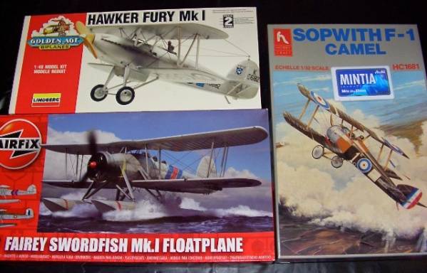 ソードフィッシュ ホーカーフューリー ソッピースF-1キャメル