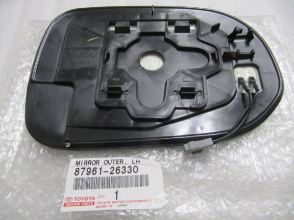 トヨタ純正 グランドハイエース用 ミラー 左 鏡のみ 新品(ドアミラー