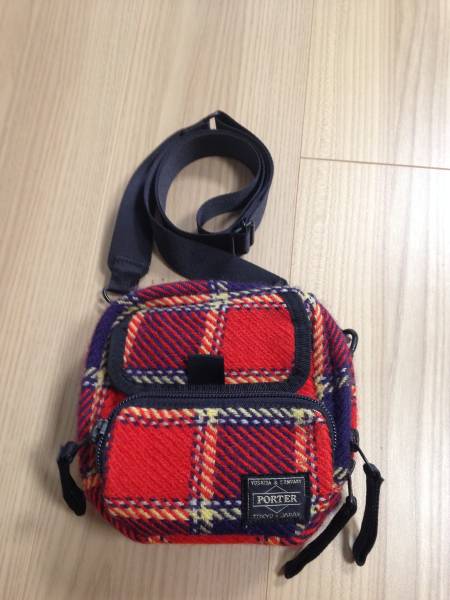 ジュンヤワタナベ PORTER コラボ タータンチェック ショルダー