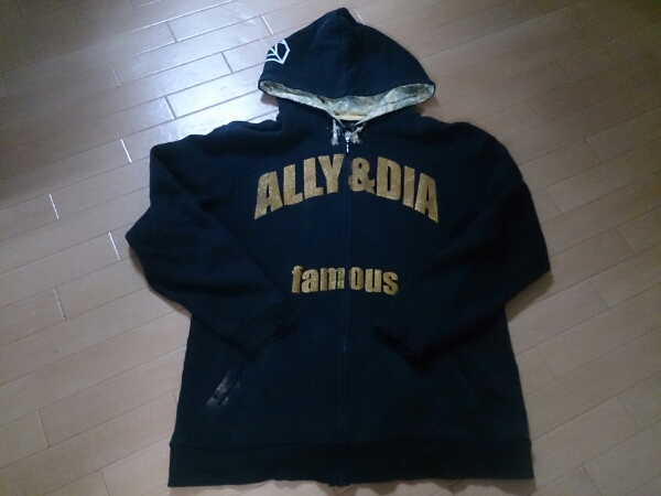Kj/降谷建志(Dragon Ash)着:ALLY&DIA 07A/W フルジップパーカー(Dragon