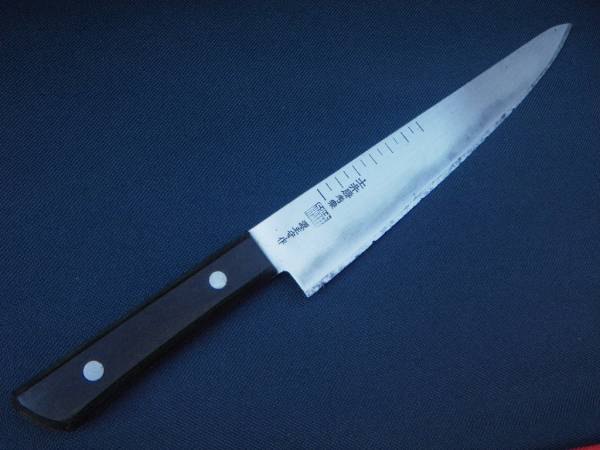 210mm 土井勝 考案 源正守作 本割込 牛刀 包丁 目盛付 料理 庖丁(牛刀