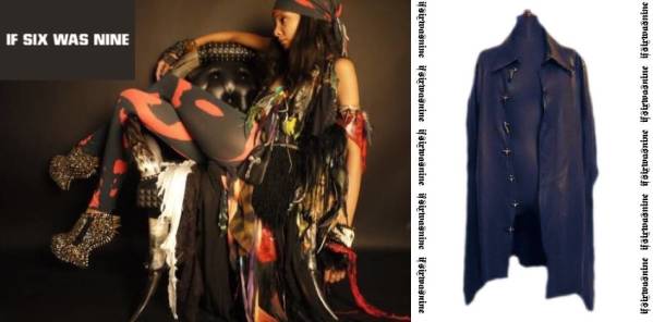 半額新品イフifsixwasnineスワロフスキー3ジャケットlgbハイド