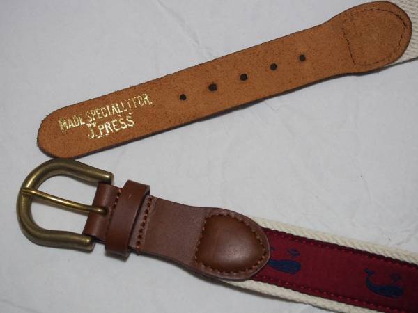 J.プレス、エンブロマティック・アイビーベルト・Ｌ、新品未使用