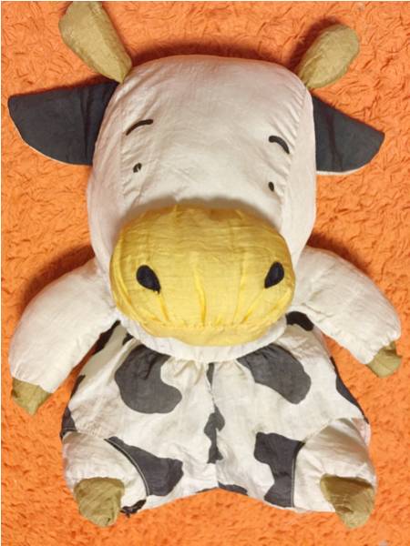 サンアロー 牛 ぬいぐるみ 39cm レア レトロ うし sun arrow(動物
