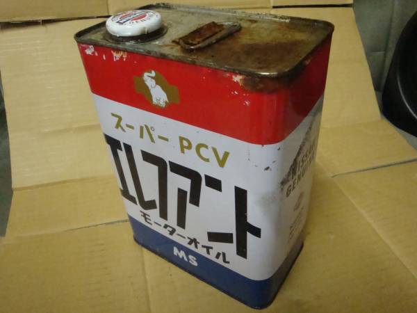 ニッサン エレファントモーターオイル 4リッター 空き缶(雑貨)｜売買