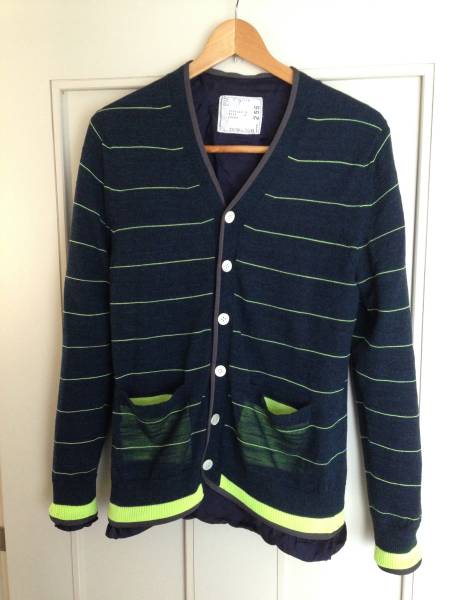 sacai サカイ ボーダー カーディガン ／マルジェラ