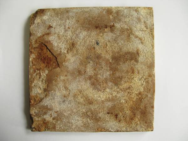 18世紀オランダ□デルフト染付タイル市松模様 （検 古道具 民藝(1700年
