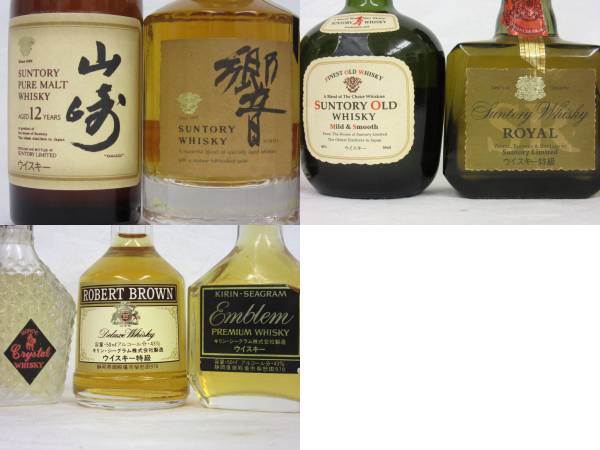 山崎 ミニボトル 7本セット 山崎12年 響 含む サントリー ウイスキー