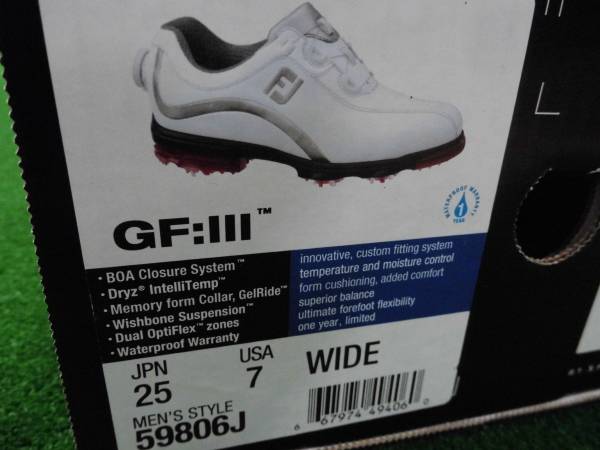 新品即決　フットジョイ　ＦＪ　ＧＦⅢ　５９８０６Ｊ　２５ｃｍ