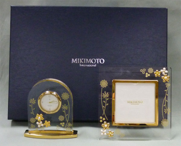 新品】MIKIMOTO 置時計とフォトフレームセット ミキモト 未使用