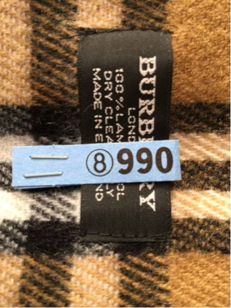 【BURBERRY 】ウールマフラー