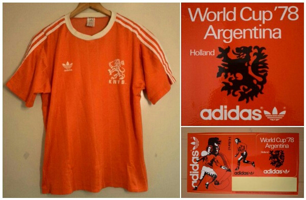 80年代 アディダス adidas オランダ + World Cup '78 ステッカー