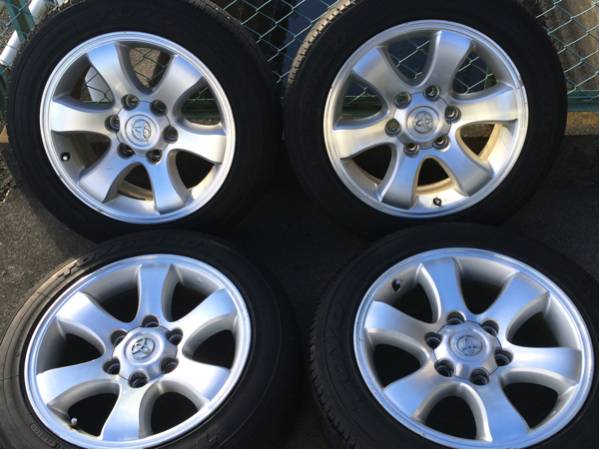 プラド純正 ハイエース H20 215/60R17 ナット付 ジャンク？？