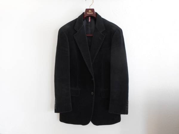 五大陸gotairikuオンワード■厚地コーデュロイ黒シングルスーツ