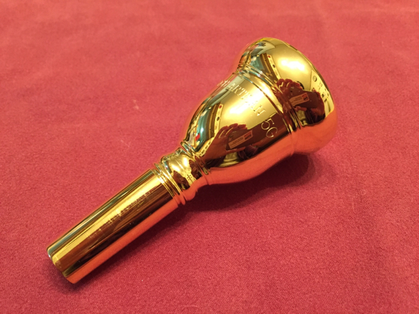 Bach バック Artisan 5G 金メッキ トロンボーン マウスピース Ｌ