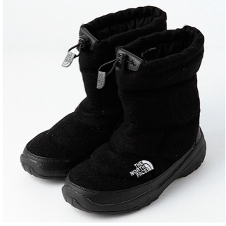 ノースフェイスヌプシブーティウール希少24黒ブラック送料700円