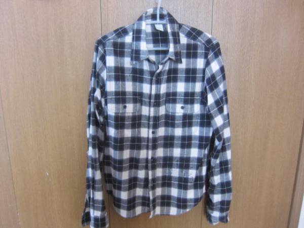 Pledge プレッジ　ダメージ加工　ネルシャツ　48