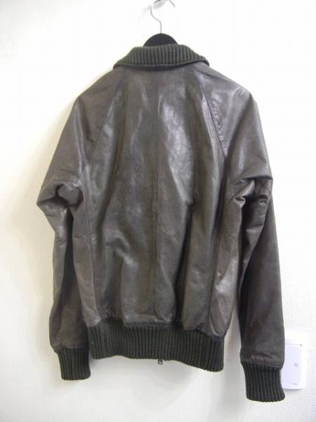 アカンサス ACANTHUS 13AW リブトラックレザージャージ JKT S 