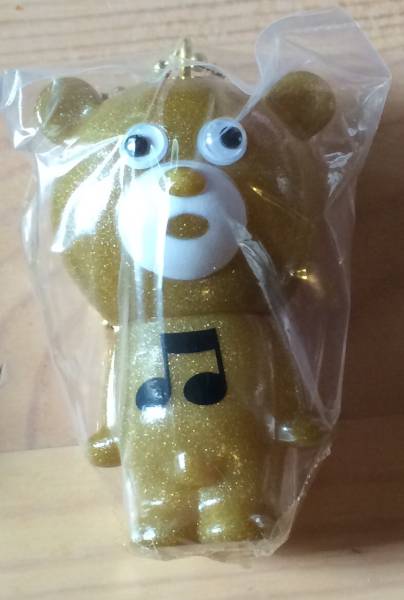 未開封☆BEAMSワンダーベアーwonder bearキーホルダーラメGold
