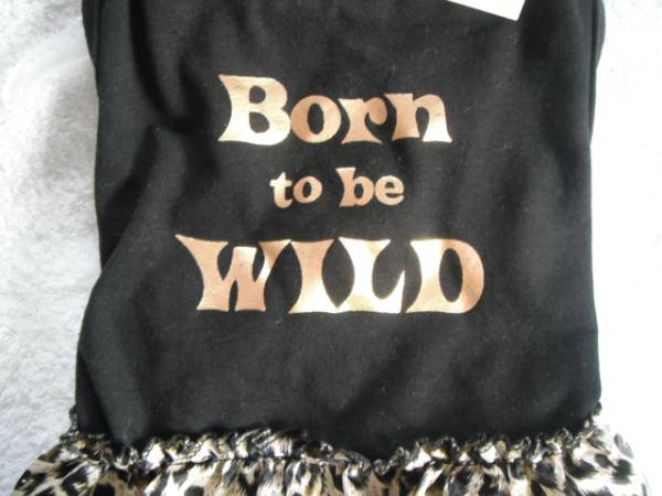 *送料無料 ハワイ購入 ヒョウ柄　ワンピ S キラっとゴールド×黒_2